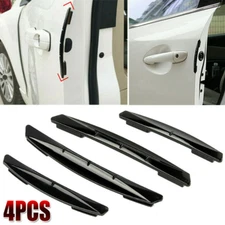 4x Car Door Edge Scratch Anti-collision Protector Guard Strip Accessories Black