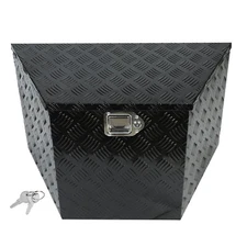 29"x17"x18" Aluminum Black Truck Tool Box Pickup Waterproof Underbody Tongue Box