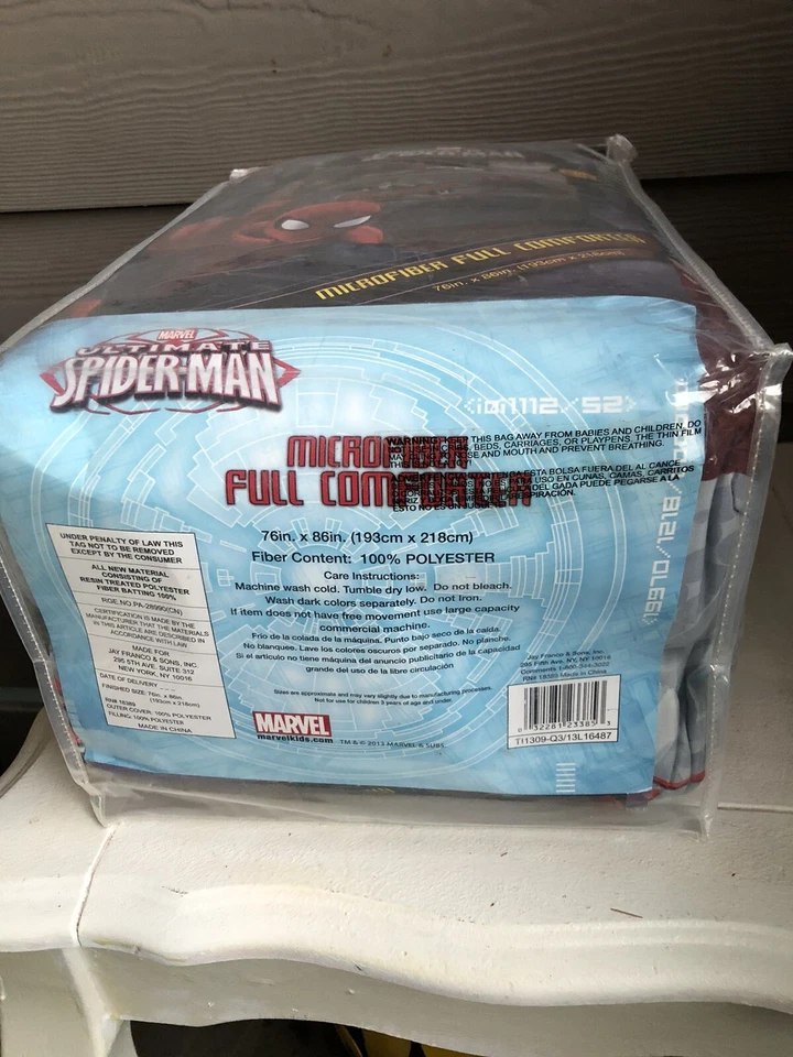 New marvel Ultimate Spider-Man Full Comforter 76x86 SKU WR30 - Image 4 of 4