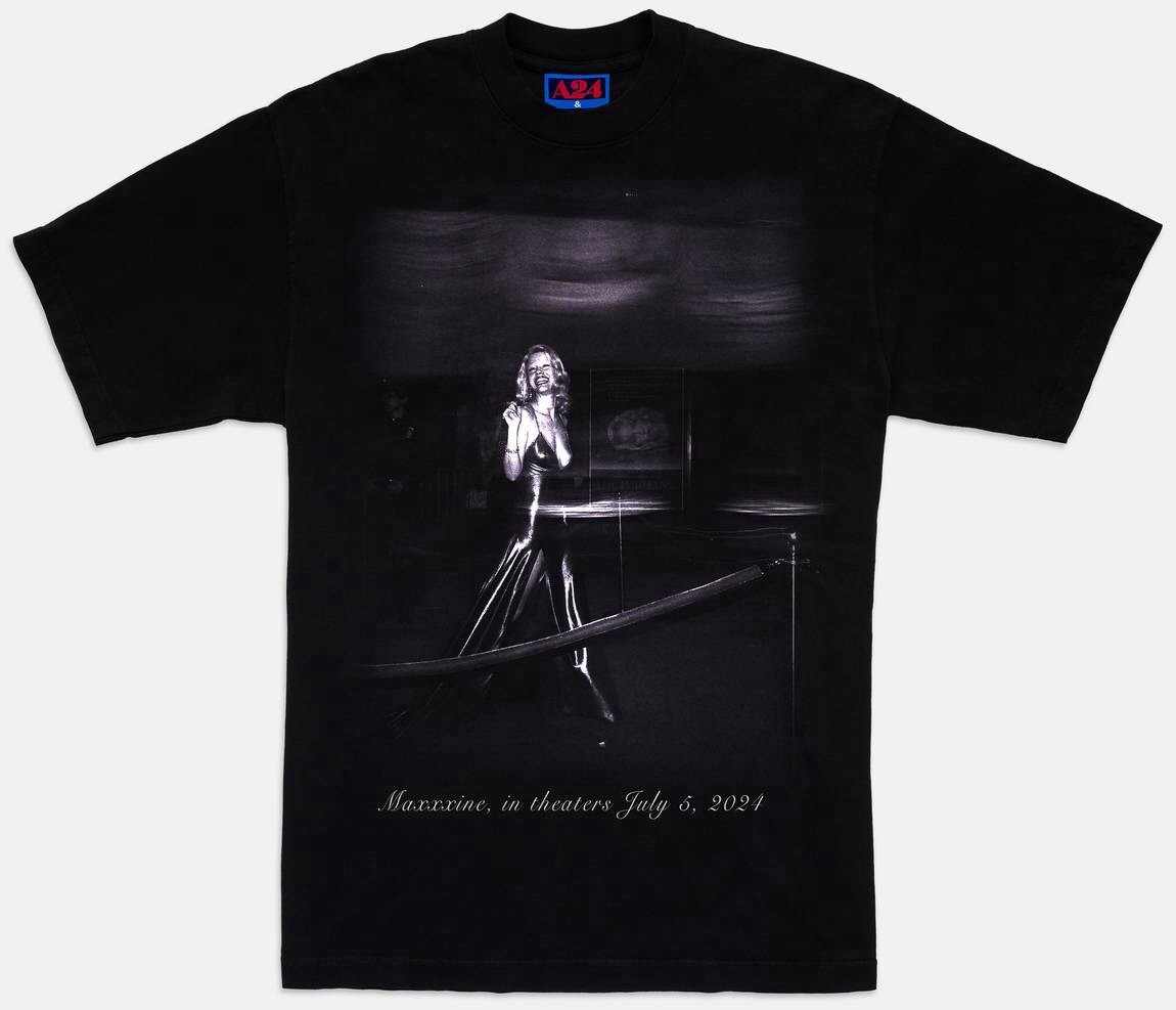 MaXXXine Walk of Fame Black A24 T-Shirt by Online Ceramics Size Large-image