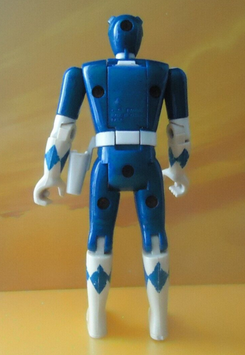 Mighty Auto Morphin Power Rangers Blue Billy 1993 Bandai Flip Head 5.5" Figure - Picture 6 of 10
