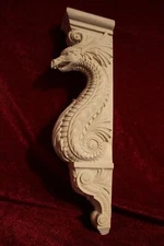  20" Dragon Corbel, Wooden Corbel, Rustic Corbel, Fireplace Surround, dragon art