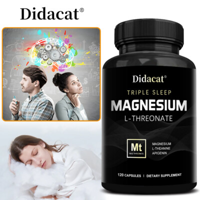 Natural nerve relaxant ! Magnesium L-threonate regulates cortisol 120 Capsules