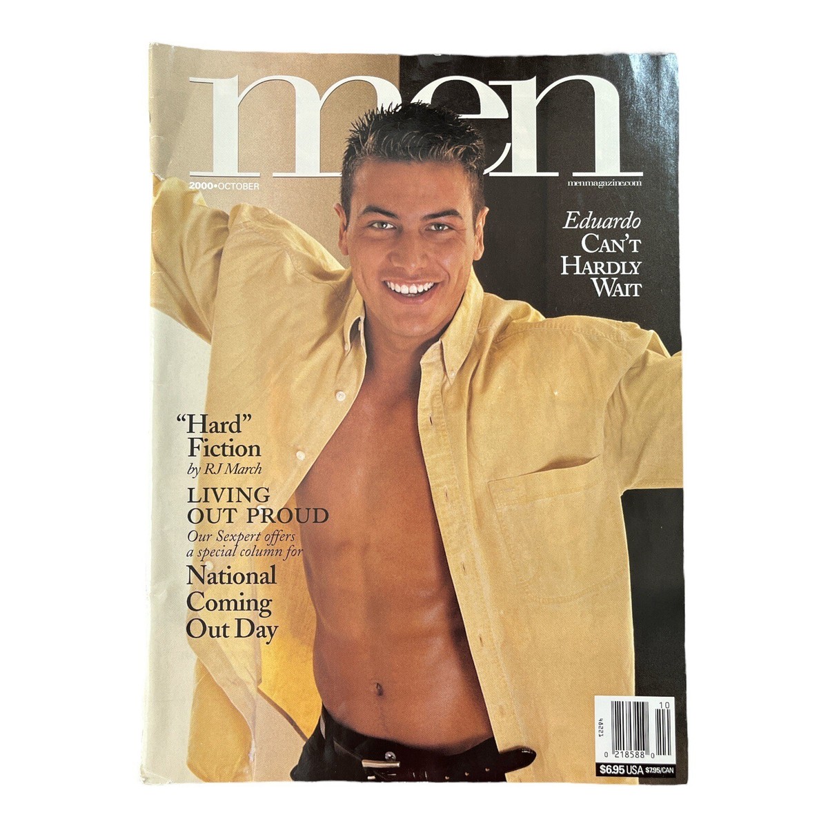 Advocate Men Oct. 2000 Eduardo Can't Hardly Wait Adult Gay Male