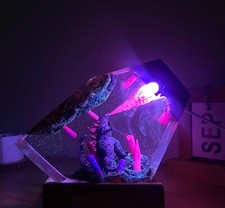 Epoxy Diorama Monster/Dragon Resin Table Lamp/Desk Lamp, Custom Night Light