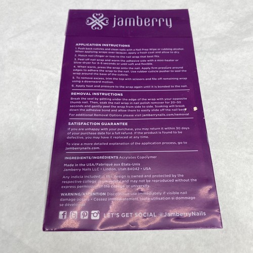 Jamberry Nail Wraps Flourish Full Sheet (gray French Tips/flowers/floral) - Picture 3 of 3