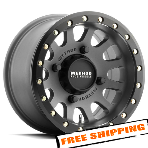 Method Wheels MR40157047552B Set of 4 15x7 MR401 UTV Beadlock Matte Black Wheels - Picture 1 of 3