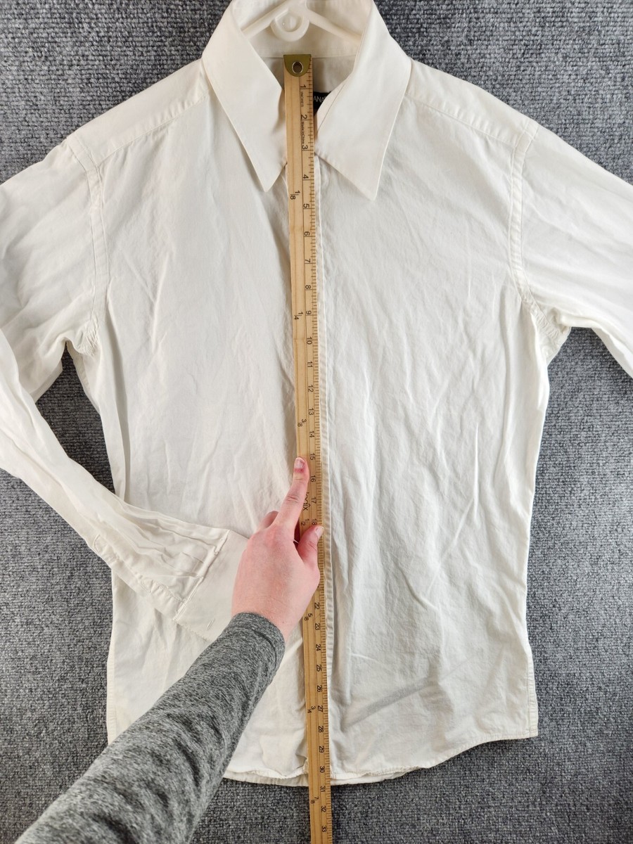 Dolce & Gabbana Italy White Button Up Shirt Long Sleeve Designer