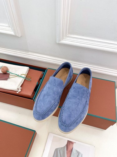 Mocasines sin cordones estilo italiano occidental para hombre mujer zapatos de cuero gamuza real nuevos - Imagen 29 de 44