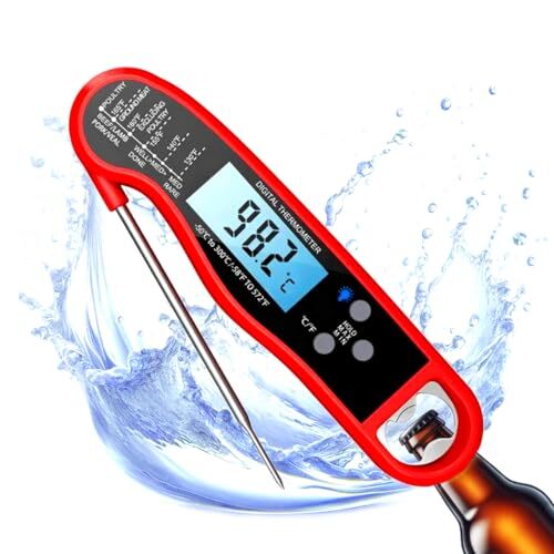 FORLAN Instant Read Digital Meat Thermometer - Waterproof, Accurate Food Temp