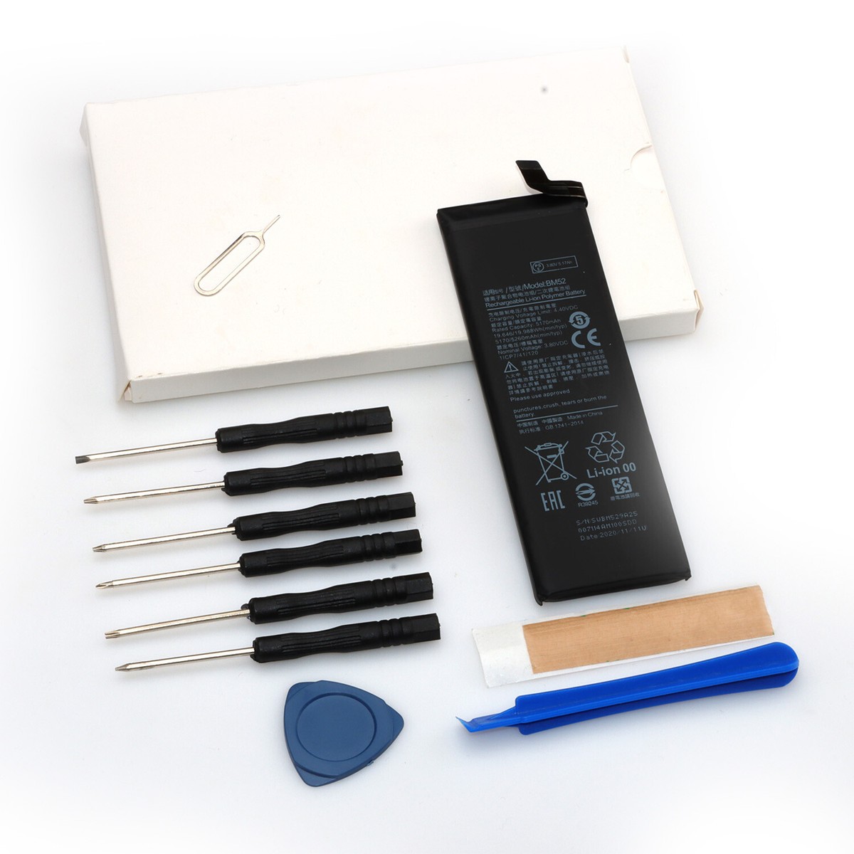 Replacement Battery BM52 For Xiaomi Mi Note 10 Lite M2002F4LG Tool