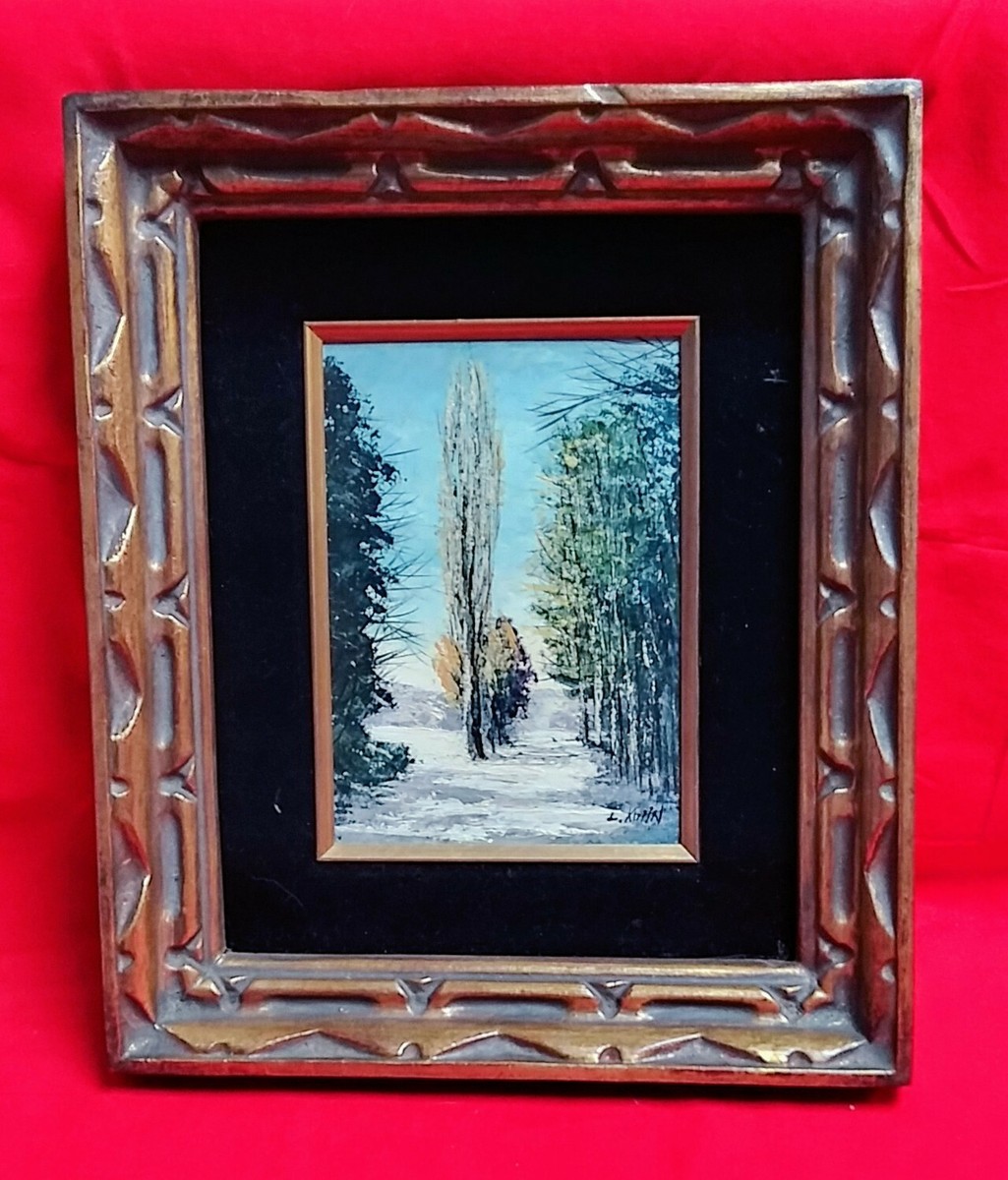 Vintage Original Oil Painting Signed L. KOHN Framed