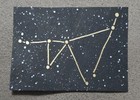 ACEO Original, Capricornus, Astronomy, Zodiac, 2.5 x 3.5 inches, Unframed — photo 1