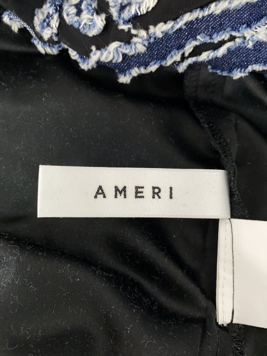 AMERI Long Skirt, Size M, Polyester, Indigo, All-… - image 4