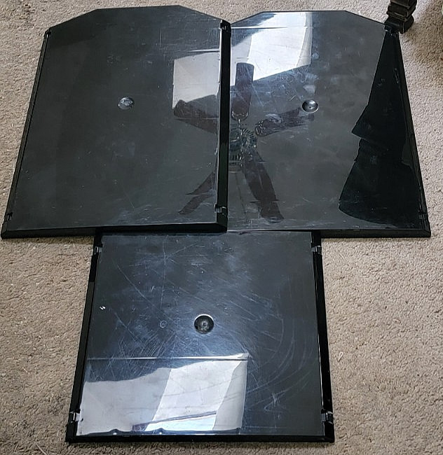 Code3 Flat dome set of three 47" Black Code 3 21TR  RX2700  FREE S/H  FLASH SALE