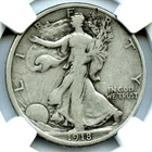 1918-D Walking Liberty Half Dollar, NGC F 12