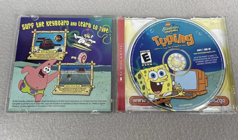 SpongeBob SquarePants Typing PC MAC CD-ROM Game The Learning Company Kids - Image 4 of 4
