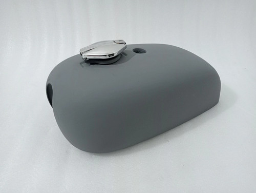 BSA A65 SPITFIRE HORNET 2 GALLON RAW STEEL PETROL FUEL GAS TANK With CAP | Fit - Picture 3 of 19