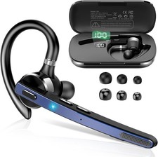 Trucker Wireless Mic Blue Parrot Bluetooth Noise Cancelling Headset Earpiece New