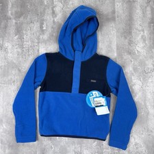 Columbia 1/4 Zip Fleece Pullover Kids XS Blue Hiking Outdoors Hoodie NWT
