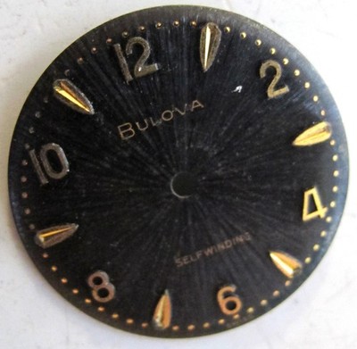 BULOVA WRISTWATCH BLACK DIAL - Self-Winding 27 mm