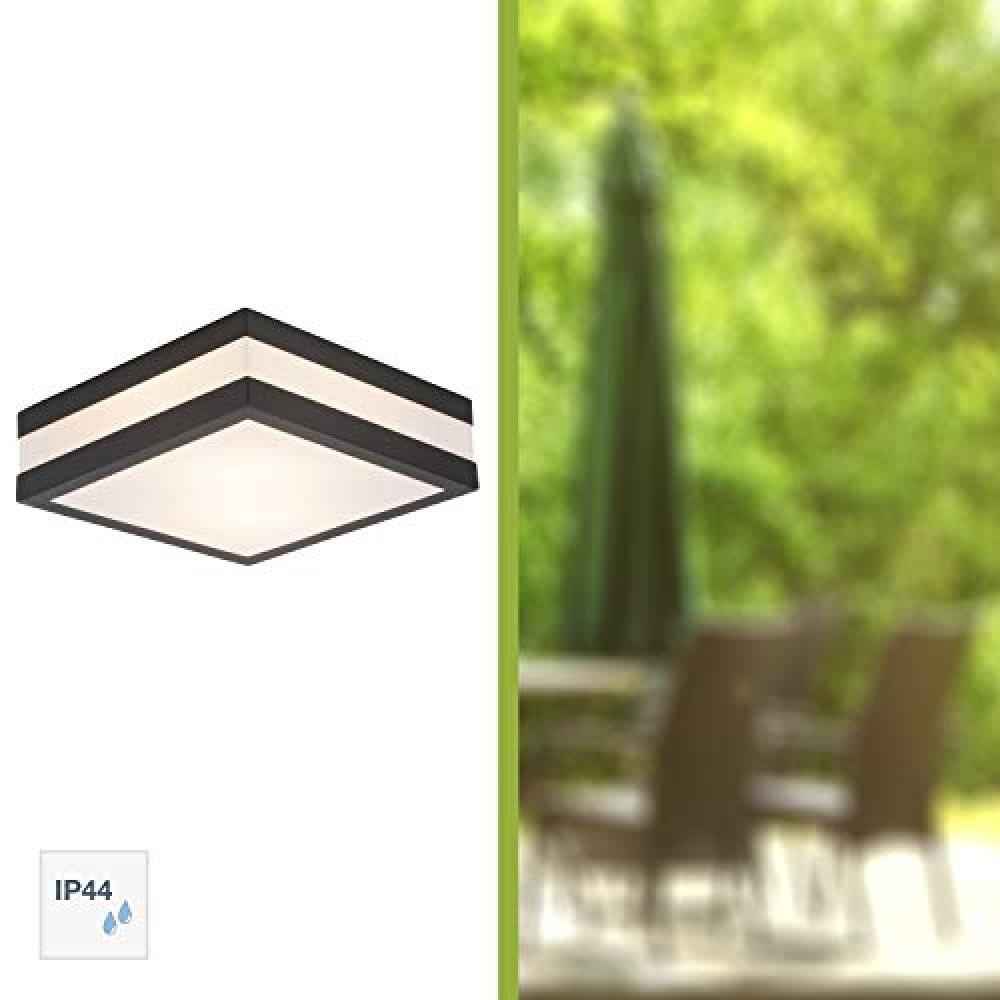 Brilliant AG 96233/63 - Plafoniera da esterni in Acciaio/Plastica 11 W E27 antra