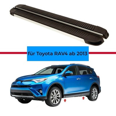 Alu Trittbretter Schweller Flankenschuz für Toyota RAV4 ab Bj 2013