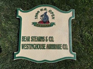 1994 US Open Golf Championship Oakmont Country Club PA USGA Wood Sign