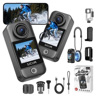 SJCAM C400 Pocket 4K POV Action Camera Magnetic Werable Body Camera Touchscreen