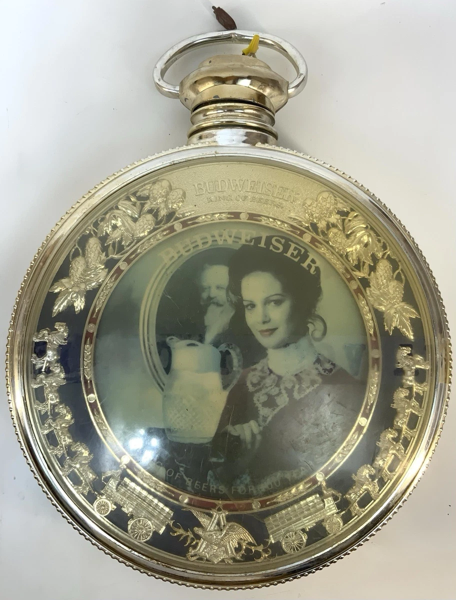 Budweiser Rotating In Collectible Breweriana Clocks for sale | eBay