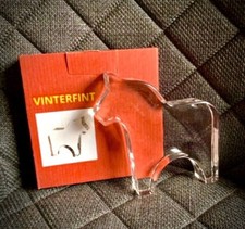 IKEA Dalarna Dala Pferd Glas Transparent Vinterfint NЕU ОVР Dekoration RARITÄT