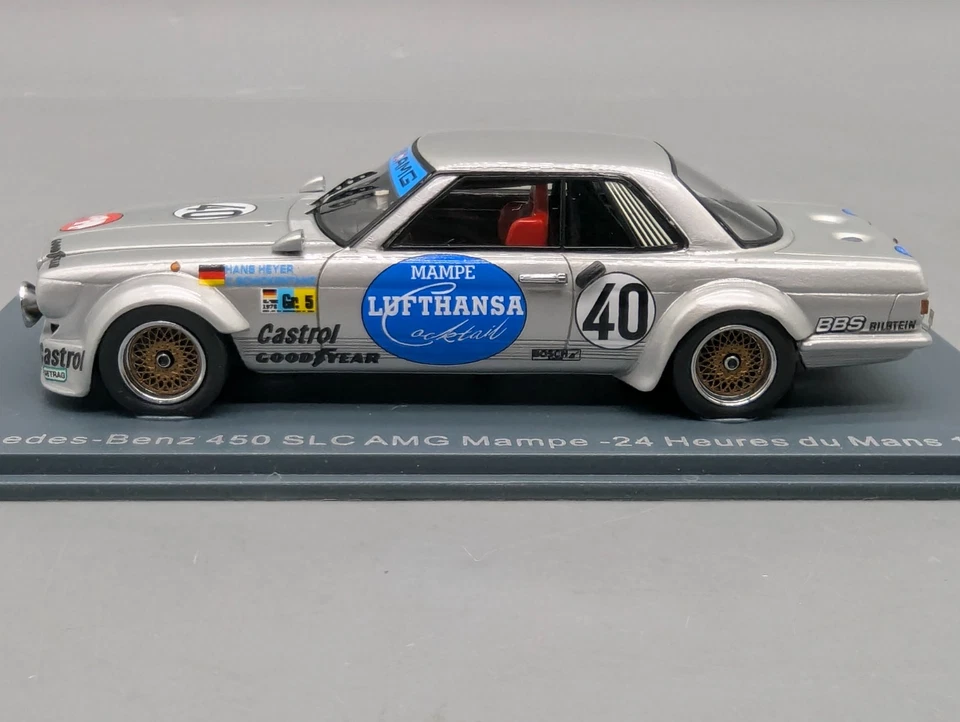 Modellautos 1:43 Neo Scale Models Mercedes Benz 450 SLC AMG 24h Le Mans 1978 OVP - Bild 3 von 4