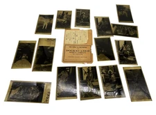 VTG. Kodak Large Format Photo Negatives 1920s Kids Toys Man Old Woman 15 Total