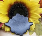 New Natural Stone Carved Polished Silver Obsidian Crystal Flat Bee & Honeycomb — photo 3