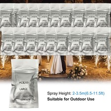 20 Packs Cold Spark Machine Powder 2-5M Stage Effect for Wedding Party Xmas Show