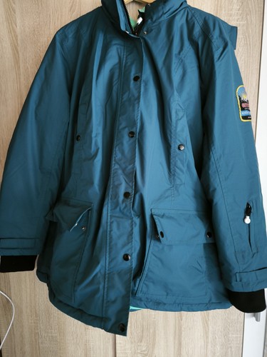 Anorak Von Bonprix Gr.56, Sportlich, Kaputze Mit Kunstfell abnehmbar In blau - Bild 4 von 8