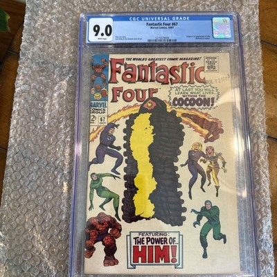Fantastic Four #67 CGC 9.0 White Pages 1st Appearance Of Him / Adam Warlock