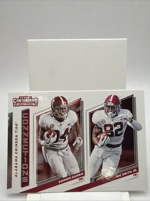 2019 Panini Contenders Draft Damien Harris Irv Smith 1 Collegiate Connections