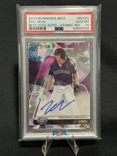 Zac Veen 2020 Bowman Best Atomic Refractor Auto /25 PSA 10 #B20-ZV Rockies