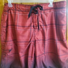 OP Ocean Pacific Red Swim Cargo Trunks Size L 40-42