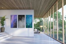 Abstrakte, unikate Leinwandbilder "LANI, SILA, SAGARA II" , Acryl-Malerei