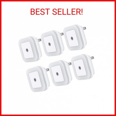 Uigos LED Night Light Lamp with Smart Sensor Dusk to Dawn Sensor, Daylight White