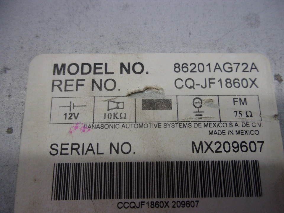 2009 Subaru Legacy Radio Receiver CD Climate AC Heater Temperature Control OEM - Image 2 of 4