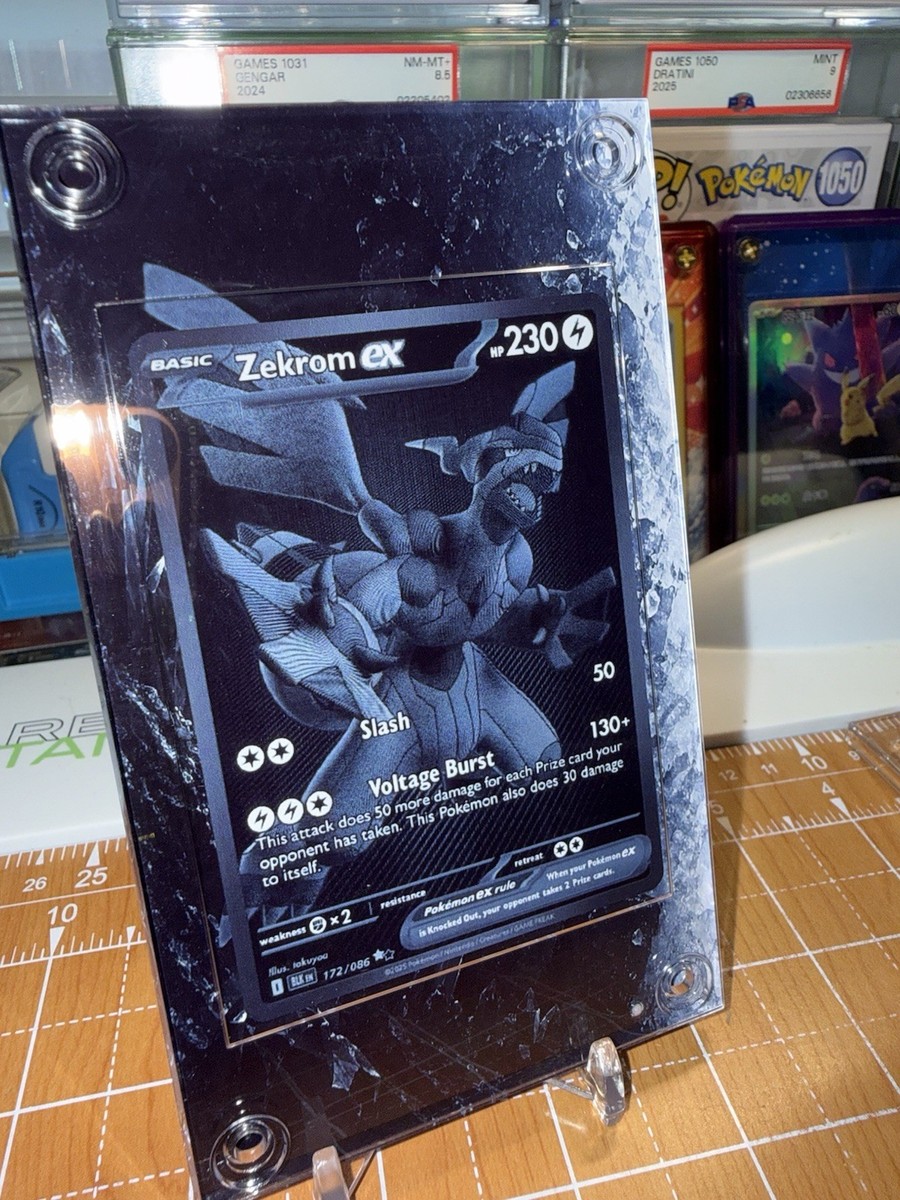 Zekrom ex 172/086 & Reshiram Ex 173/086 Black White Extended Art