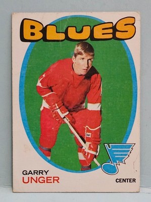 1971-72 Topps Garry Unger #26 St. Louis Blues Hockey NHL Card