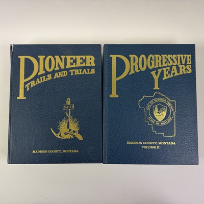#ad Pioneer Trails Trials Progressive Years Madison County Montana Book Set History $299.95