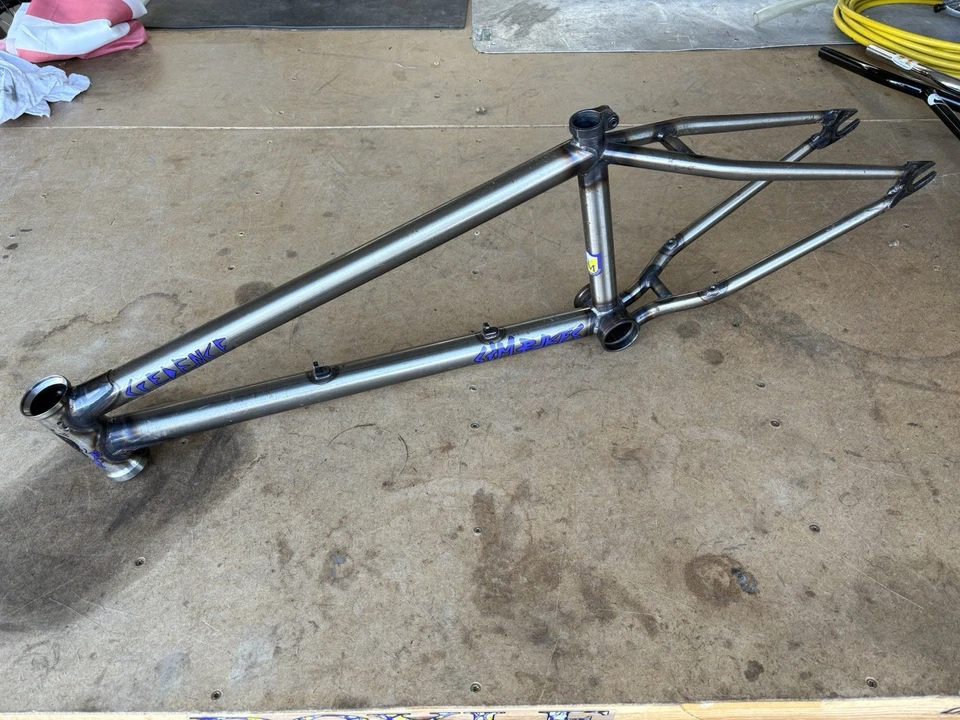 S&M Credence MOD 20.75” Top Tube Raw W/ Custom Designed Decals - Image 4 of 4