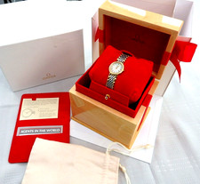 Ladies * OMEGA *  ' De Ville '  SWISS Two Tone Watch; Cleaned + NEW Battery +Box