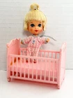 Liddle Kiddles Baby Diddle W/ Crib Mattel