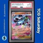 2025 POKEMON PHANTASMAL FLAMES #013/094 MEGA CHARIZARD X EX DOUBLE RARE PSA 10